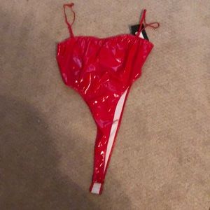 Red bodysuit